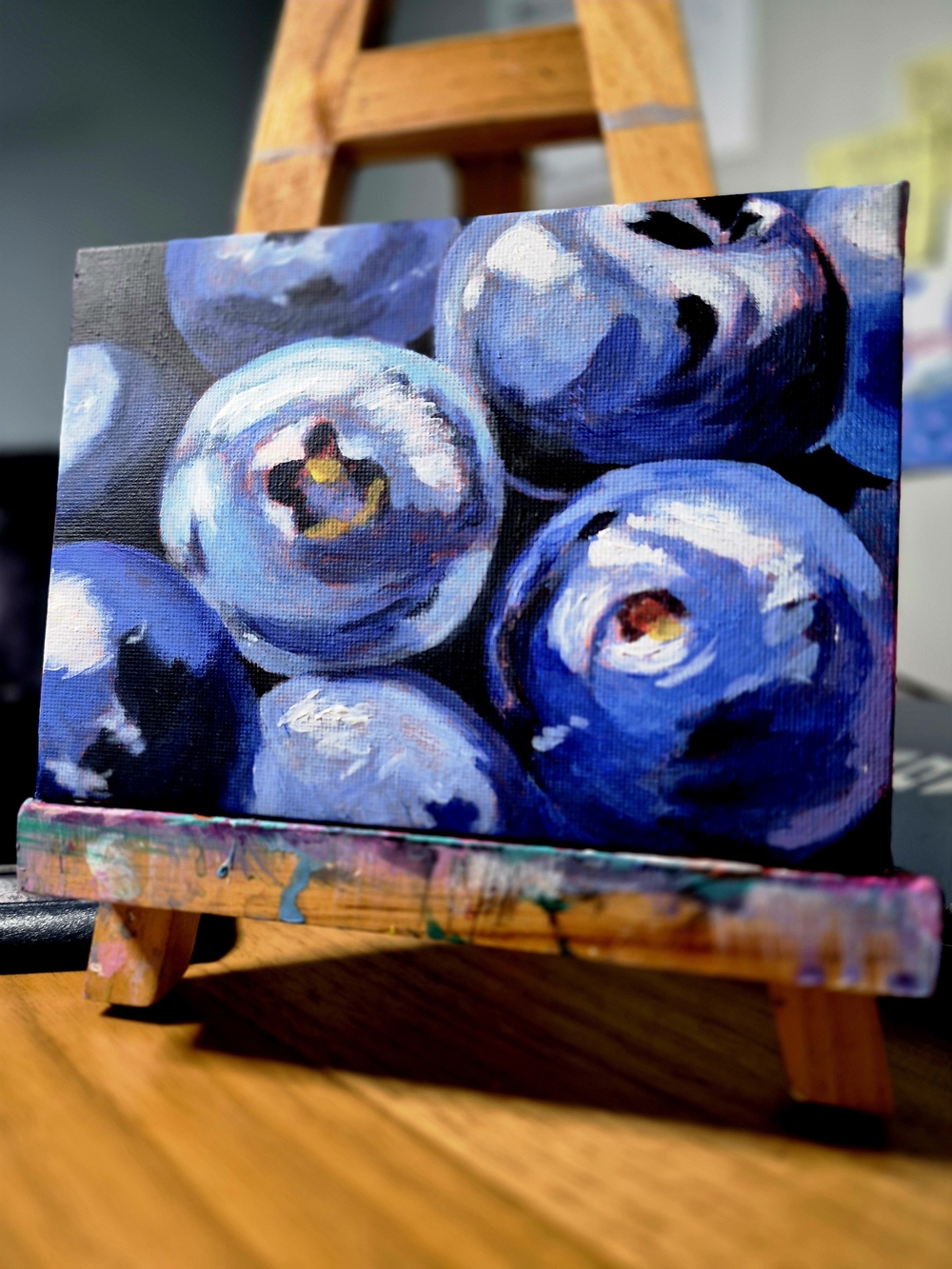 Blueberry Still Life Canvas Art
